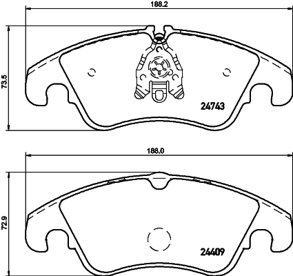 Sapatas do freio dianteiras de disco para Audi A4 Avant B8 8K5