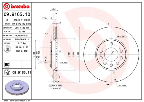  Disco do freio dianteiro Opel Vectra C carrinha (2002 - 2008) C