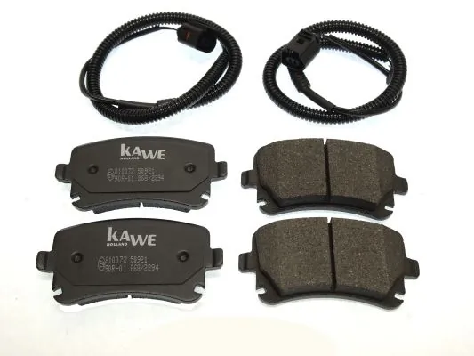 Sapatas do freio traseiras de disco para Volkswagen Multivan T5 7HM, 7HN, 7HF, 7EF, 7EM, 7EN