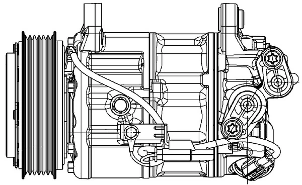 Compressor de aparelho de ar condicionado ACP599000P Mahle Original