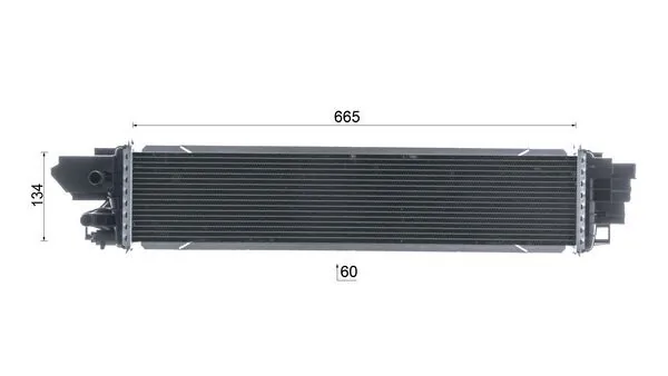Radiador de intercooler Mahle Original CI664000P
