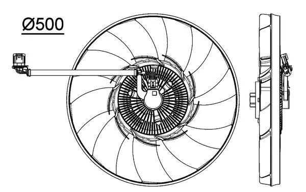 Compre Ventilador elétrico de esfriamento montado (motor + roda de aletas) Land Rover Range Rover 