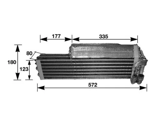Vaporizador de aparelho de ar condicionado para Mercedes S W126
