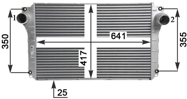 Compre CI463000P Mahle Original Radiador de intercooler