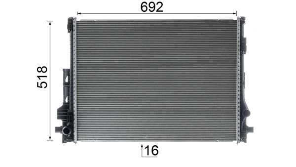 Radiador de esfriamento de motor Mahle Original CR2605000P