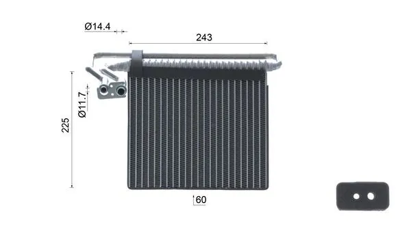  Vaporizador de aparelho de ar condicionado Ford Focus III hatchback (CB8) (2010 - 2020) III