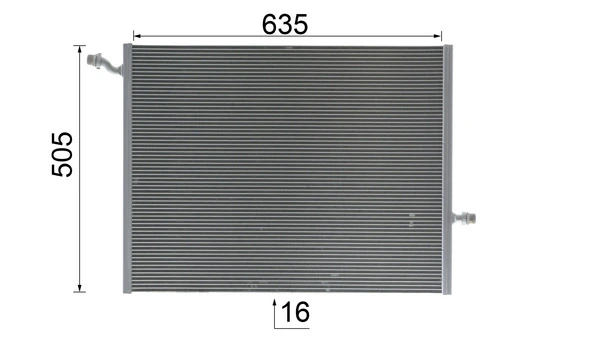 Radiador de esfriamento de motor adicional CR2099000P Mahle Original