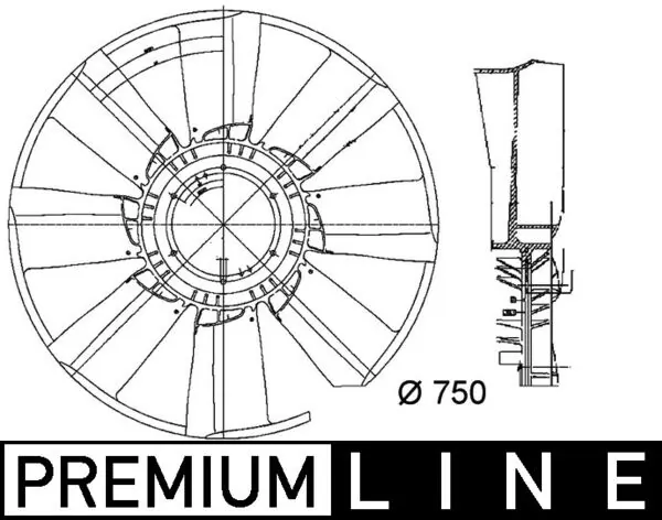 Ventilador (roda de aletas) do radiador de esfriamento Mercedes A0032054506 preço, a partir de 111,53 USD
