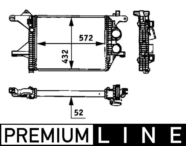 CI94000P Mahle Original Radiador de intercooler