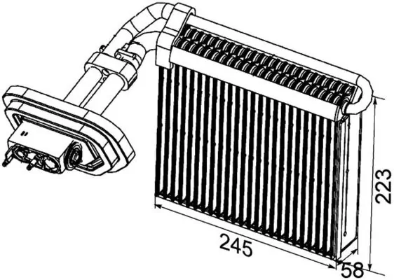 AE99000P Mahle Original Vaporizador de aparelho de ar condicionado