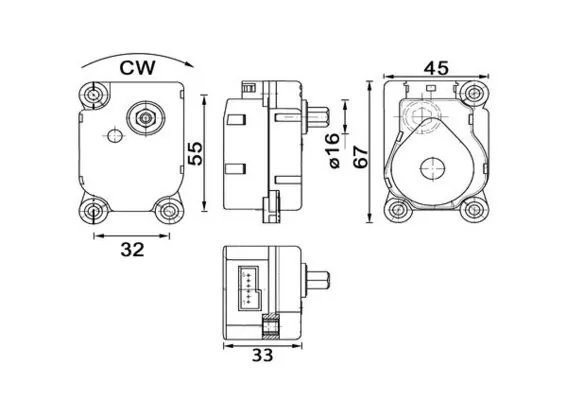 Compre AA19000P Mahle Original Motor de comporta de recirculação de ar