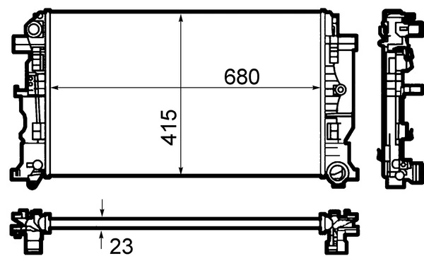 Radiador de esfriamento de motor Mahle Original CR1710000S preço, a partir de 132,03 USD