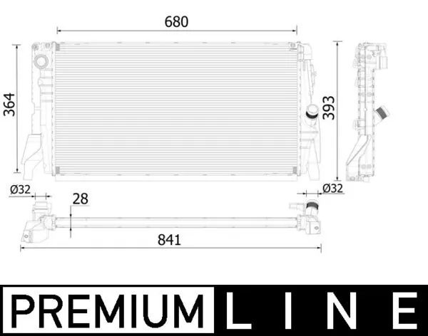 Radiador de esfriamento de motor para BMW X1 F48