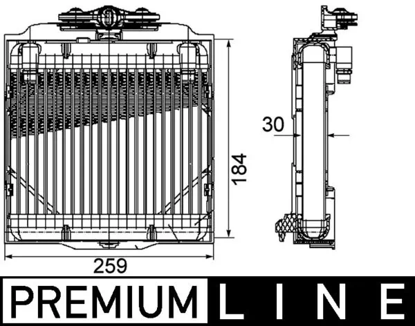 CLC102000P Mahle Original Radiador de esfriamento, Caixa Automática de Mudança