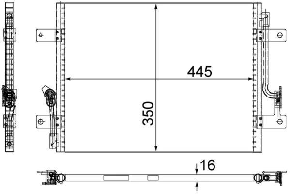 Radiador de aparelho de ar condicionado para Fiat Palio 178DX