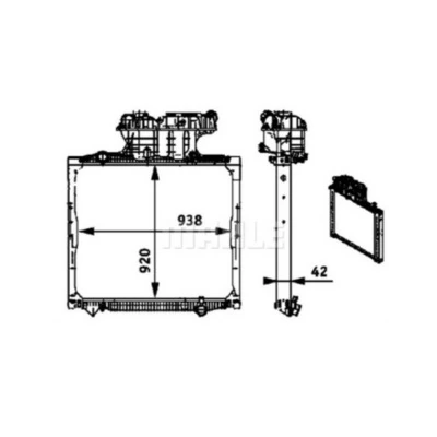 Compre CR701000P Mahle Original Radiador de esfriamento de motor