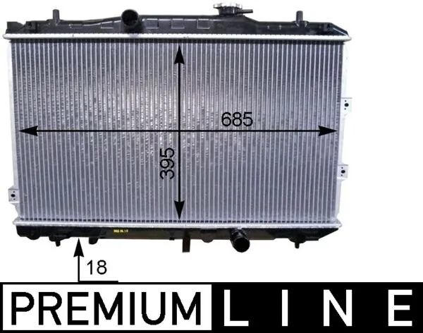 CR1468000P Mahle Original Radiador de esfriamento de motor