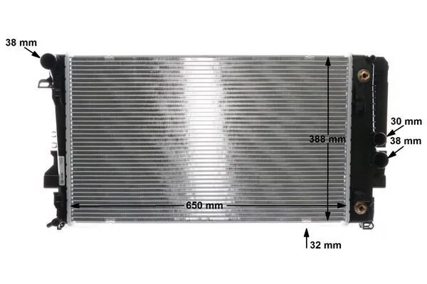 Radiador de esfriamento de motor CR1173000S Mahle Original