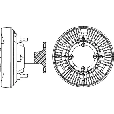 CFC204000P Mahle Original Acoplamento viscoso de ventilador de esfriamento