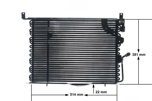 Radiador de aparelho de ar condicionado AC149000S Mahle Original