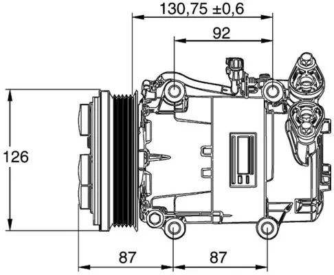 Compressor de aparelho de ar condicionado Mahle Original ACP54000P preço, a partir de 130,35 USD
