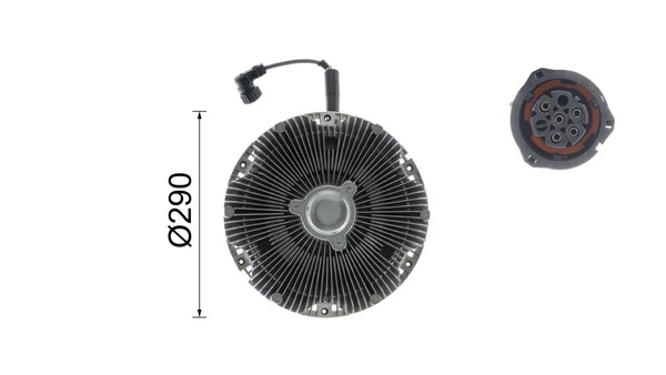 Acoplamento viscoso de ventilador de esfriamento Mahle Original CFC173000P preço, a partir de 671,77 USD