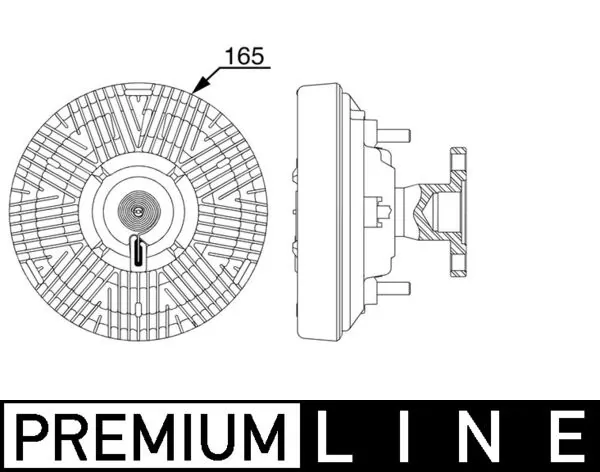 AL155874 John Deere Acoplamento viscoso de ventilador de esfriamento