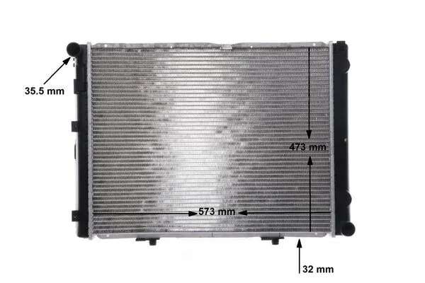 CR284000S Mahle Original Radiador de esfriamento de motor