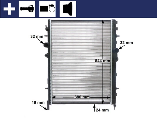 Compre CR515000S Mahle Original Radiador de esfriamento de motor