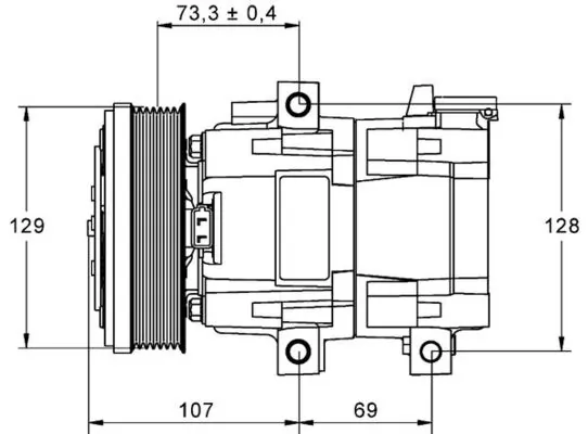 ACP855000P Mahle Original Compressor de aparelho de ar condicionado