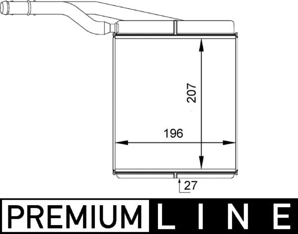 AH143000P Mahle Original Radiador de forno (de aquecedor)