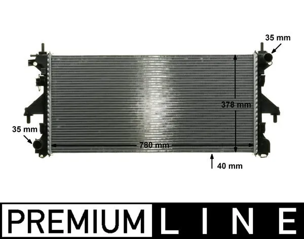 CR887000P Mahle Original Radiador de esfriamento de motor