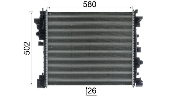 CR2598000P Mahle Original Radiador de esfriamento de motor adicional