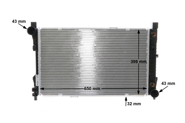 Radiador de esfriamento de motor CR387000S Mahle Original
