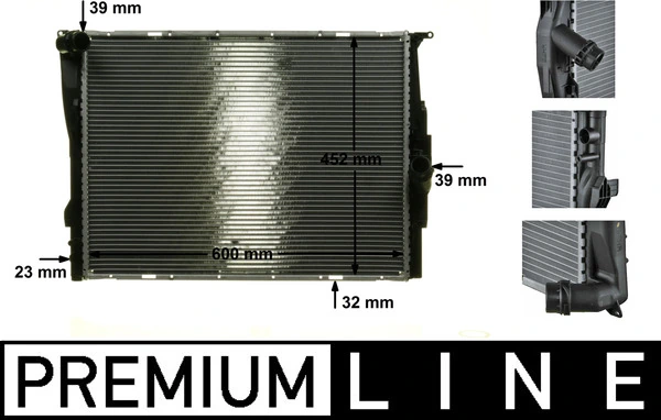 Radiador de esfriamento de motor CR1090000P Mahle Original