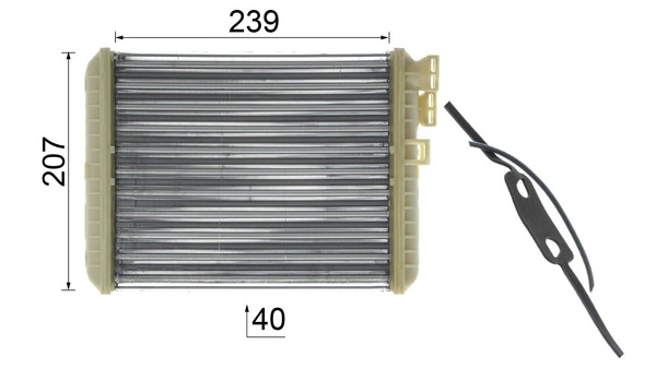 AH90000P Mahle Original Radiador de forno (de aquecedor)