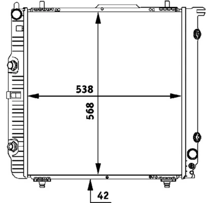 Radiador de esfriamento de motor Mahle Original CR285000P