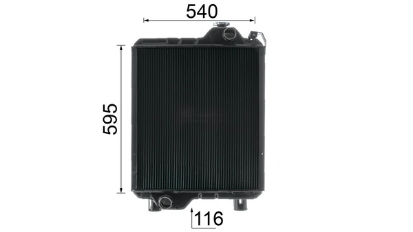 Radiador de esfriamento de motor Mahle Original CR2450000P