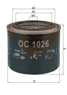 OC1026 Mahle Original