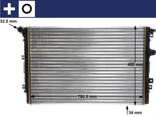 Compre CR2032000S Mahle Original Radiador de esfriamento de motor