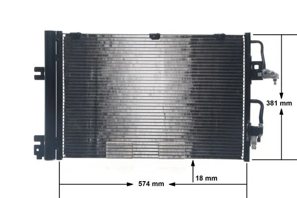 Radiador de aparelho de ar condicionado Mahle Original AC377001S