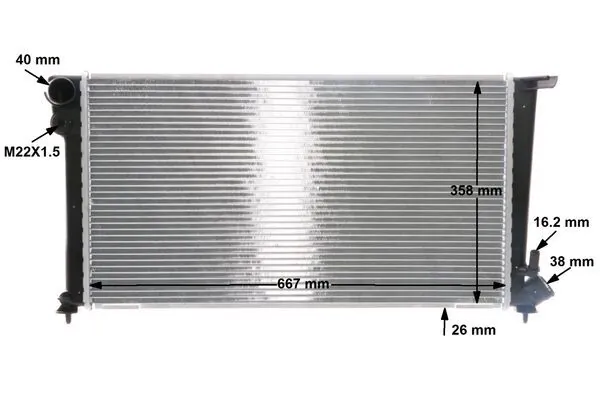 Radiador de esfriamento de motor Mahle Original CR504000S preço, a partir de 92,71 USD