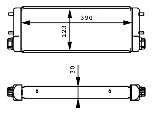 Radiador de óleo 81056010012 MAN