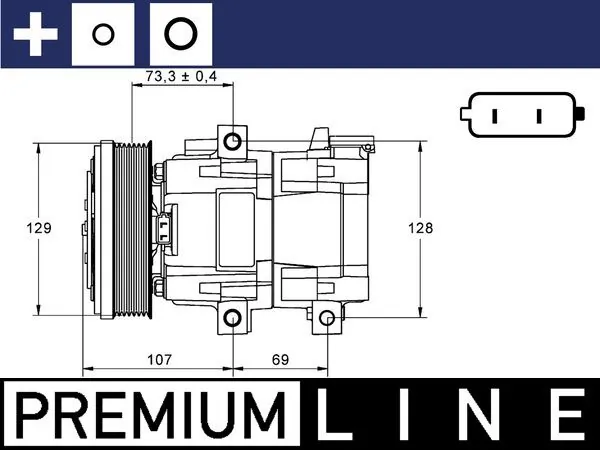 Compressor de aparelho de ar condicionado Mahle Original ACP855000P preço, a partir de 250,82 USD
