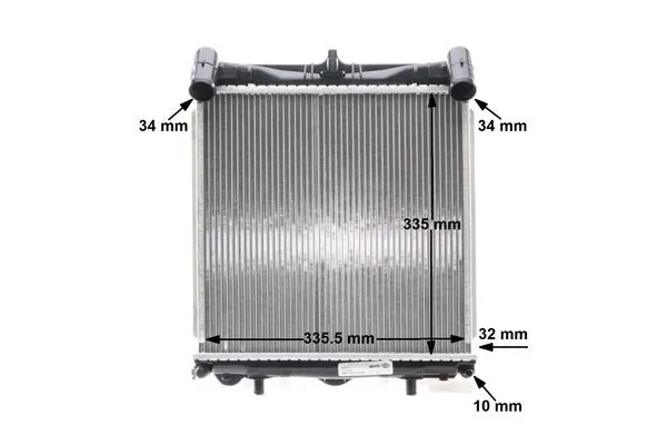Radiador de esfriamento de motor CR370000S Mahle Original
