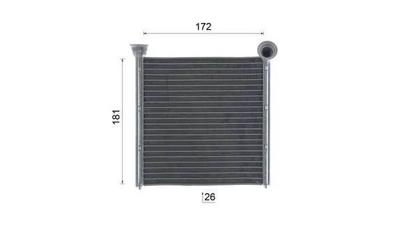 Radiador de forno (de aquecedor) Mahle Original AH256000S