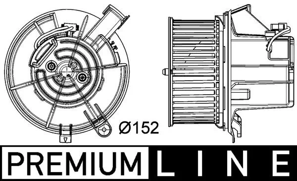 AB119000P Mahle Original Motor de ventilador de forno (de aquecedor de salão)