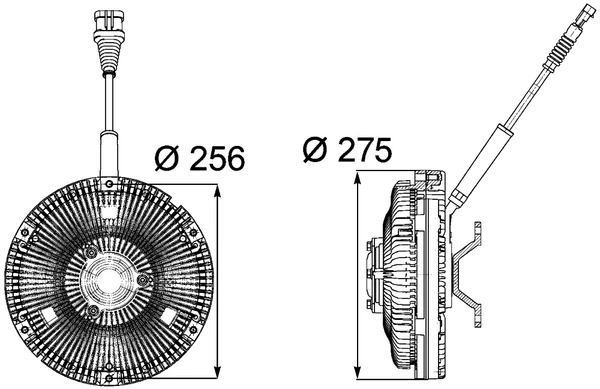 Acoplamento viscoso de ventilador de esfriamento Mahle Original CFC85000P preço, a partir de 640,00 USD