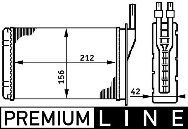 AH74000P Mahle Original Radiador de forno (de aquecedor)