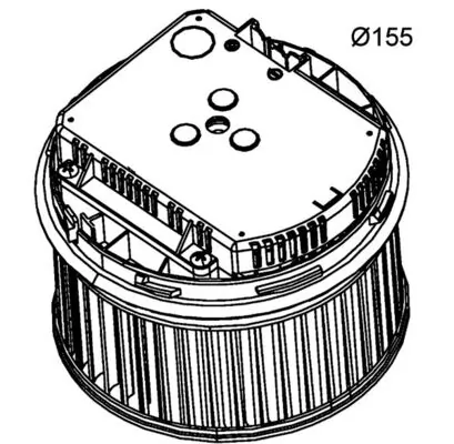 AB261000P Mahle Original Motor de ventilador de forno (de aquecedor de salão)
